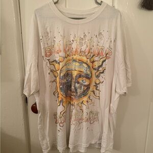 White Graphic Women's Top